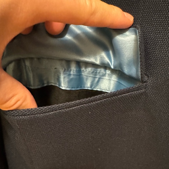 Topman 1-button blazer (navy; 38R) - Picture 4 of 11